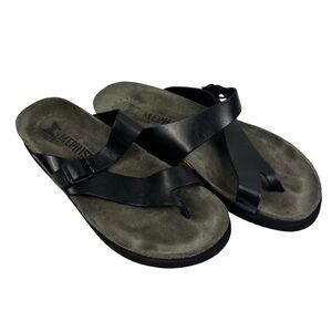 Mephisto Helen Plus Black Leather Sandals EU 42 US Women's 12